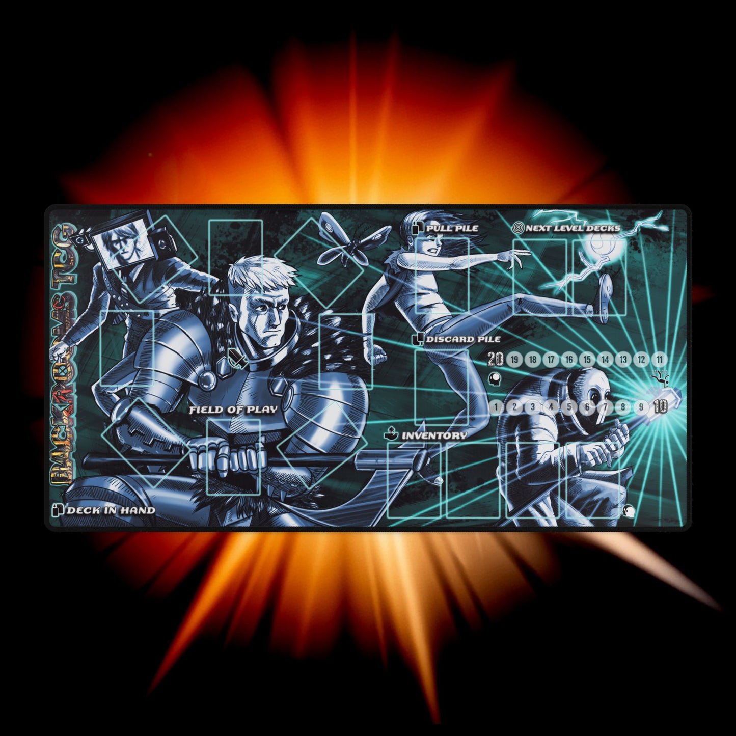 Playmat: Limited Edition Blue Backrooms TCG™