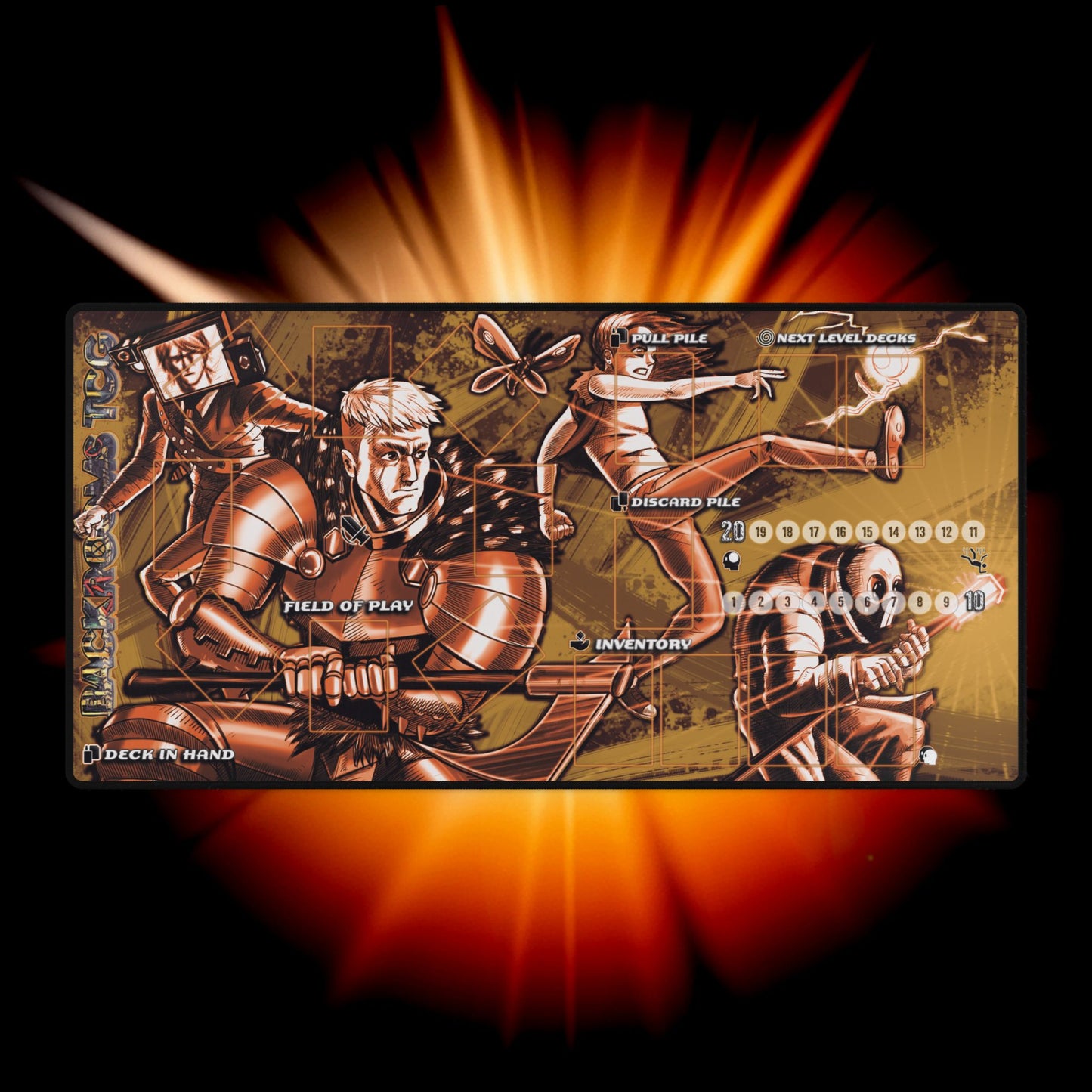 Playmat Limited Edition Orange Backrooms TCG™