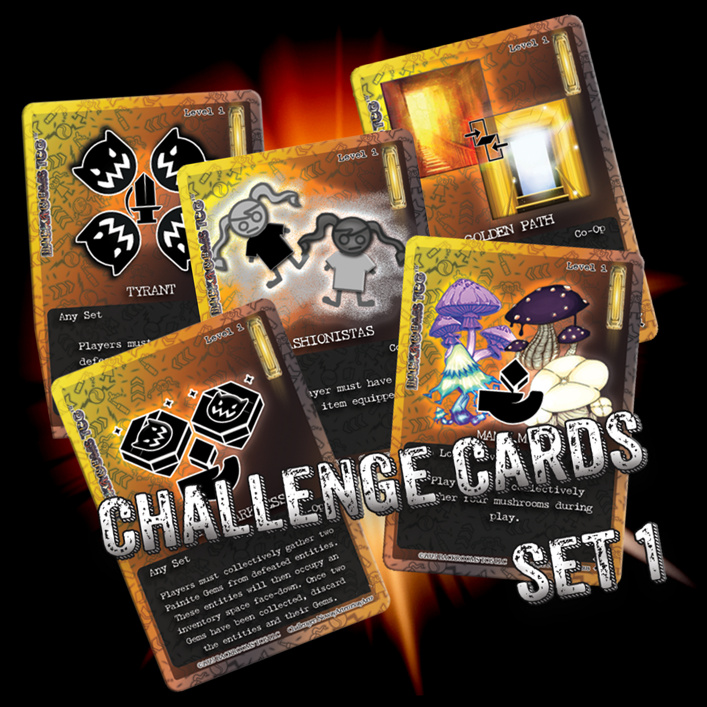 Parallel Wanderers: Co-Op Challenge Cards Set 1 Backrooms TCG™