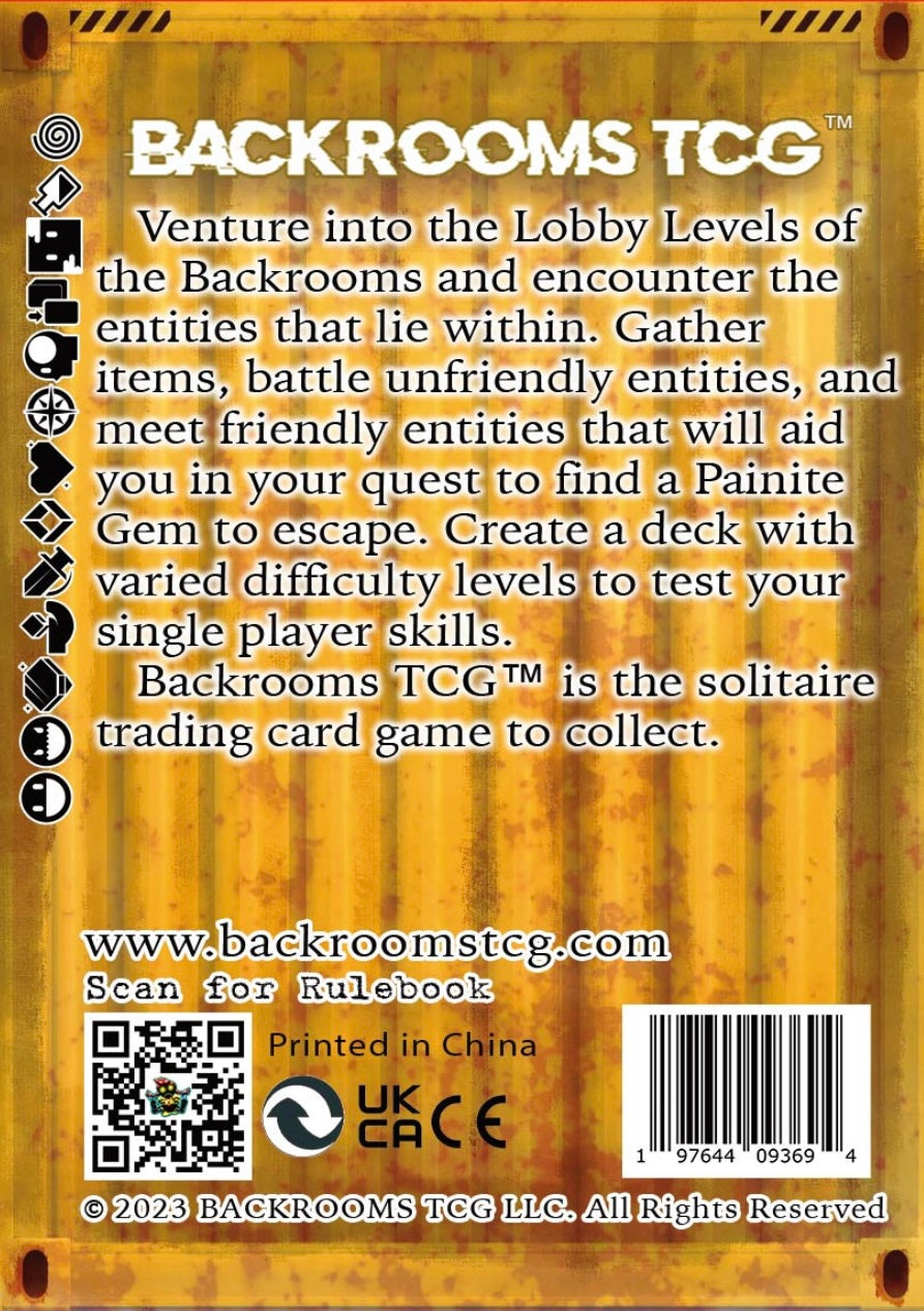 Baraja exclusiva del sitio Backrooms TCG™