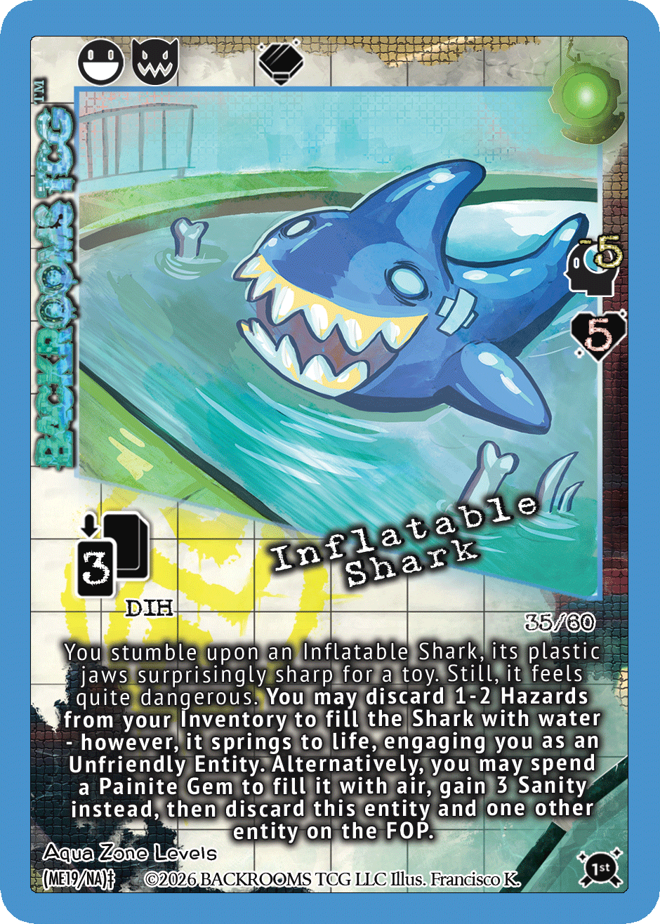 Backrooms TCG™ Aqua Zone Levels Mini Booster Box (Pre-order)