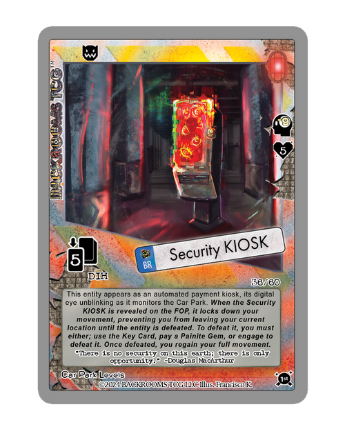 Backrooms TCG card