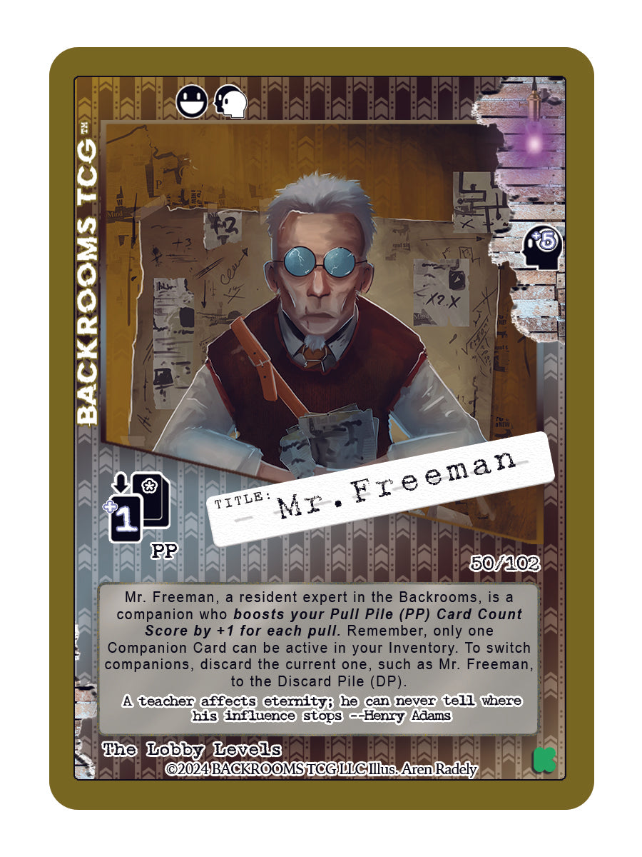 50 Mr. Freeman Card – Backrooms TCG, LLC