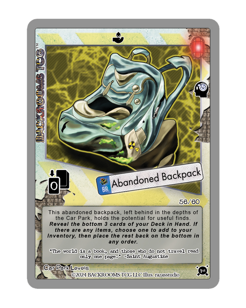 Backrooms TCG card
