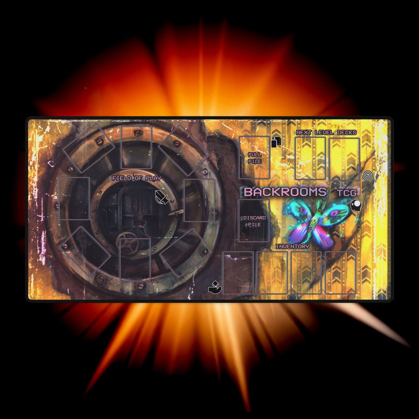 Backrooms TCG™ Playmat: The Vault by Francisco K.