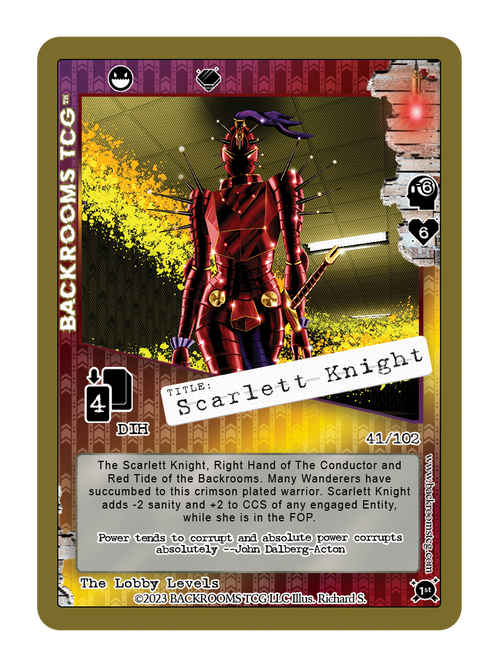 Backrooms TCG card