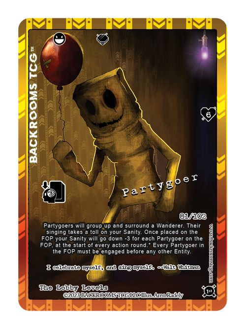 Backrooms TCG card