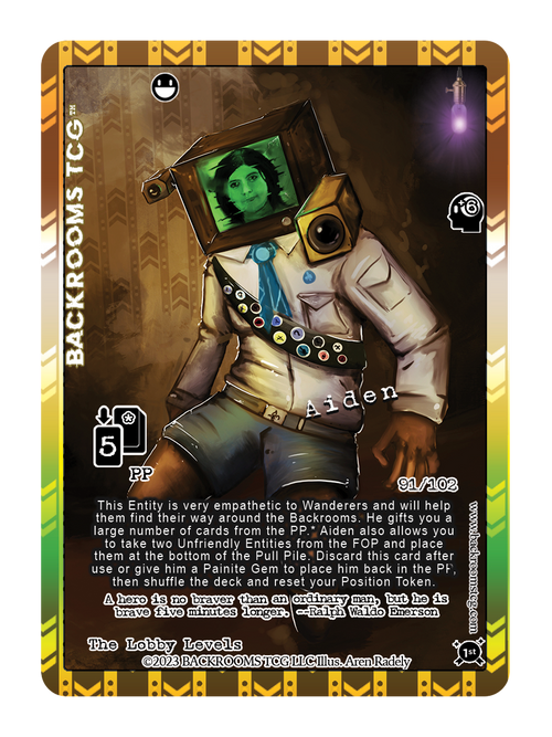 Backrooms TCG card