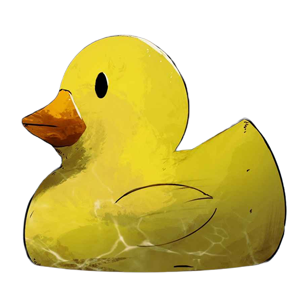 Robert Ducky acrylic keychain artwork illustration